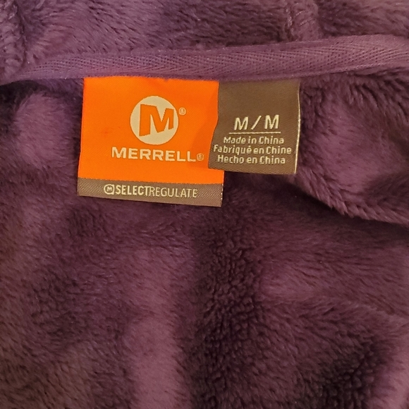 EUC Merrell Fuzzy Full Zip Hooded Jacket - Picture 6 of 8